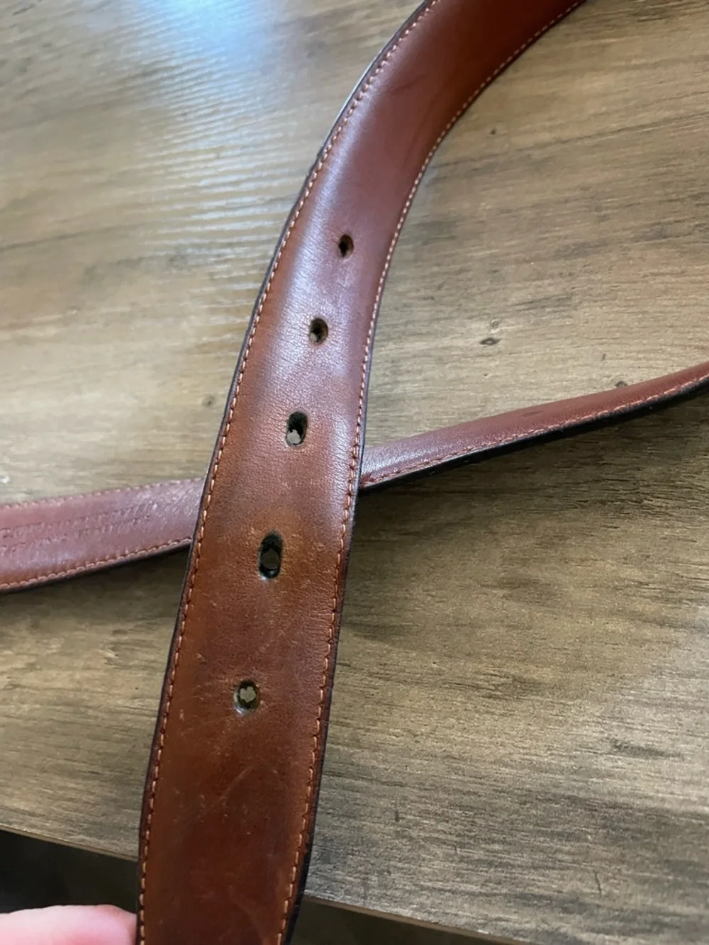Vintage Coach black Burnished cowhide leather  belt leather buckle women’s large